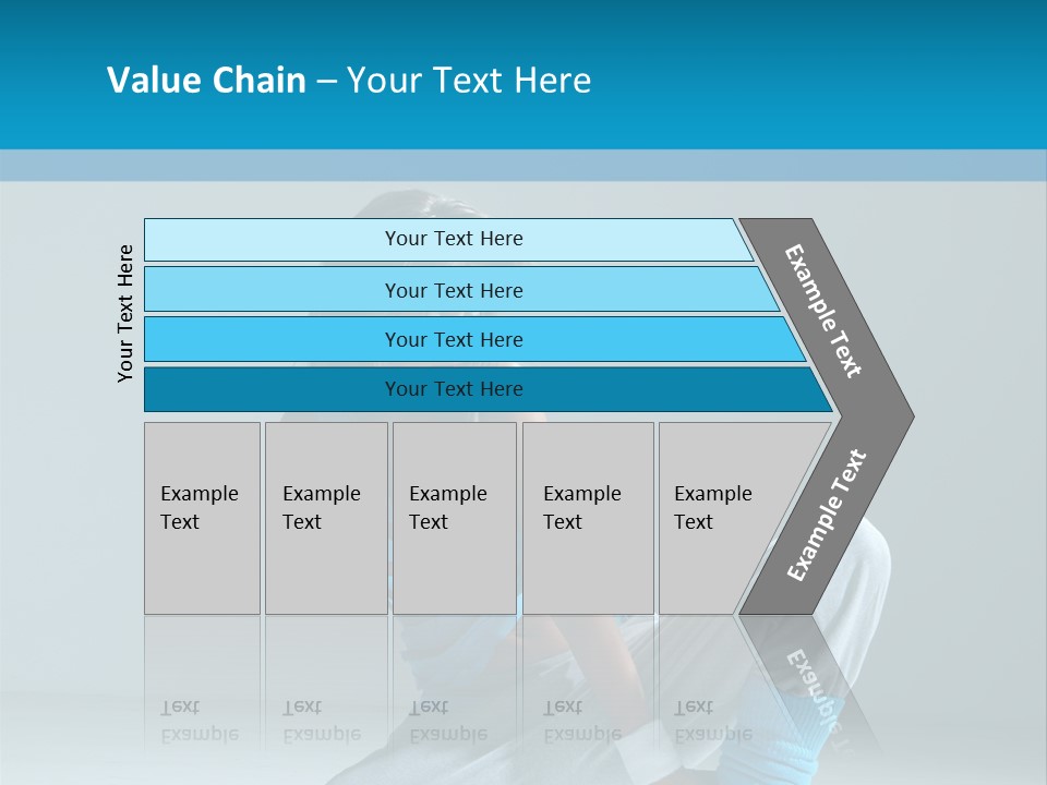 Woman Balance Vertical PowerPoint Template