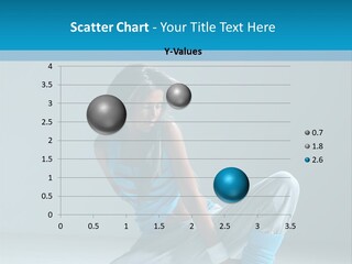 Woman Balance Vertical PowerPoint Template