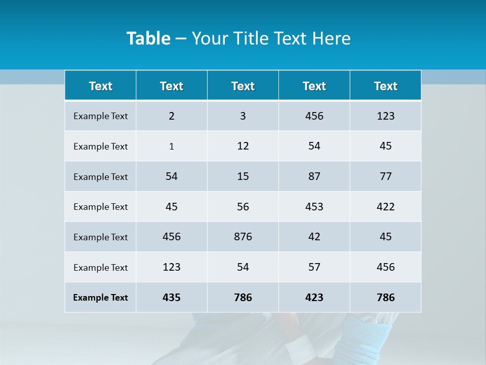 Woman Balance Vertical PowerPoint Template