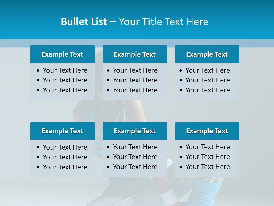 Woman Balance Vertical PowerPoint Template
