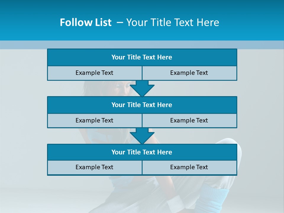 Woman Balance Vertical PowerPoint Template