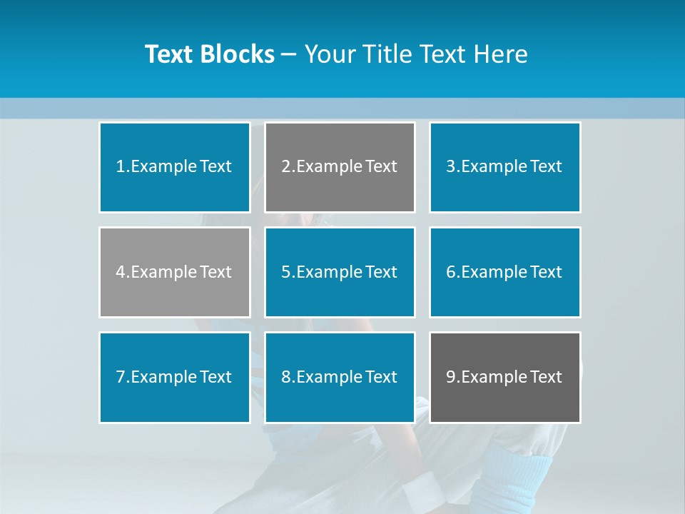 Woman Balance Vertical PowerPoint Template
