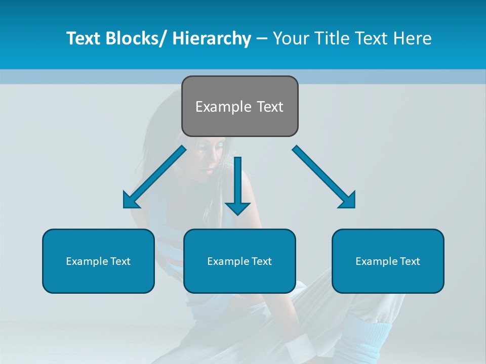 Woman Balance Vertical PowerPoint Template