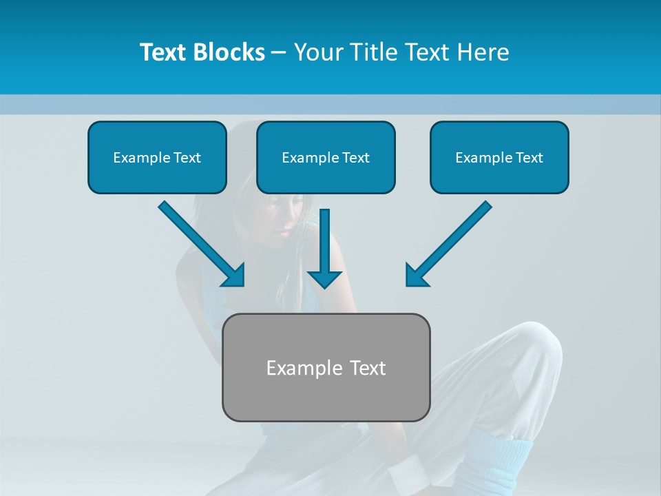 Woman Balance Vertical PowerPoint Template