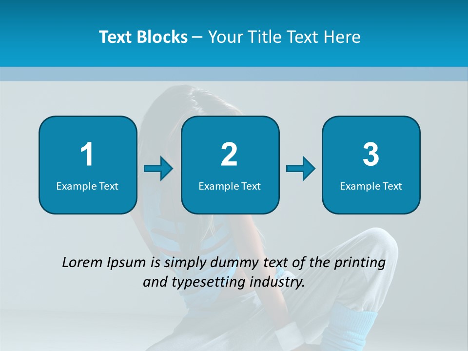 Woman Balance Vertical PowerPoint Template