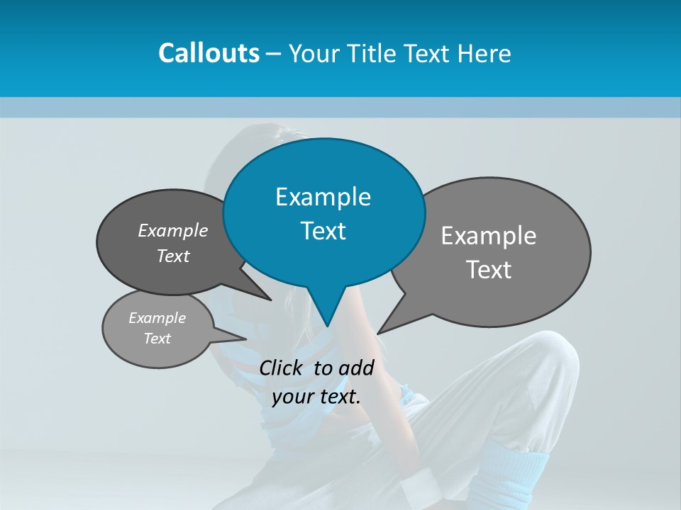 Woman Balance Vertical PowerPoint Template