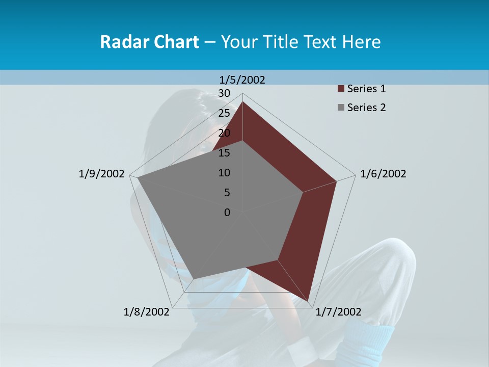 Woman Balance Vertical PowerPoint Template