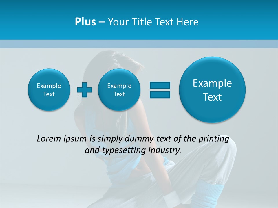 Woman Balance Vertical PowerPoint Template
