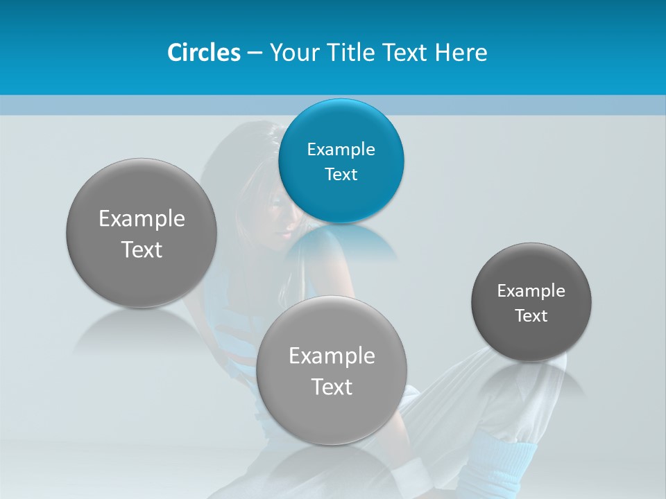 Woman Balance Vertical PowerPoint Template