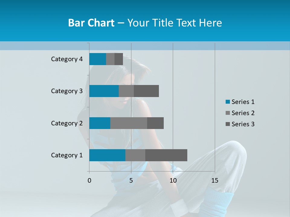 Woman Balance Vertical PowerPoint Template