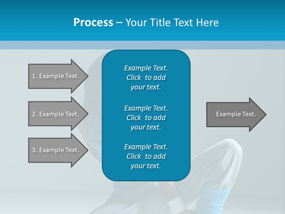 Woman Balance Vertical PowerPoint Template