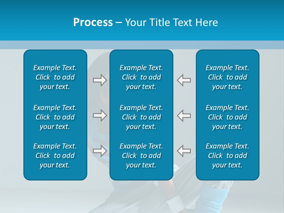 Woman Balance Vertical PowerPoint Template
