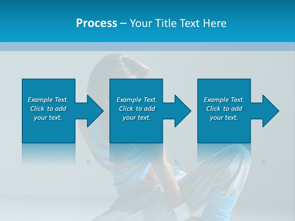 Woman Balance Vertical PowerPoint Template