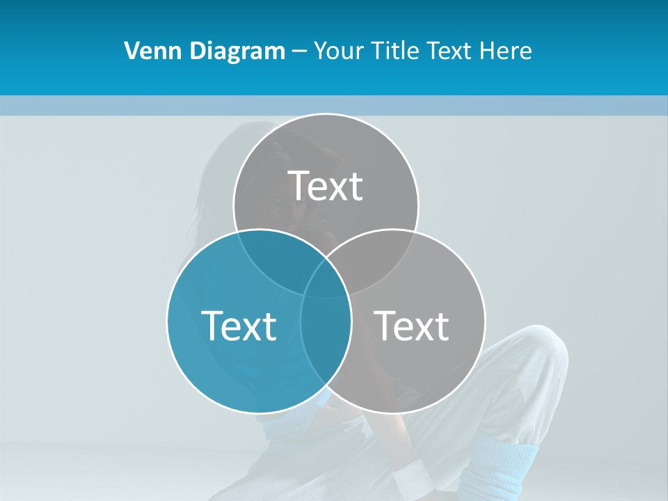 Woman Balance Vertical PowerPoint Template