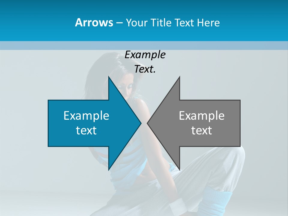Woman Balance Vertical PowerPoint Template