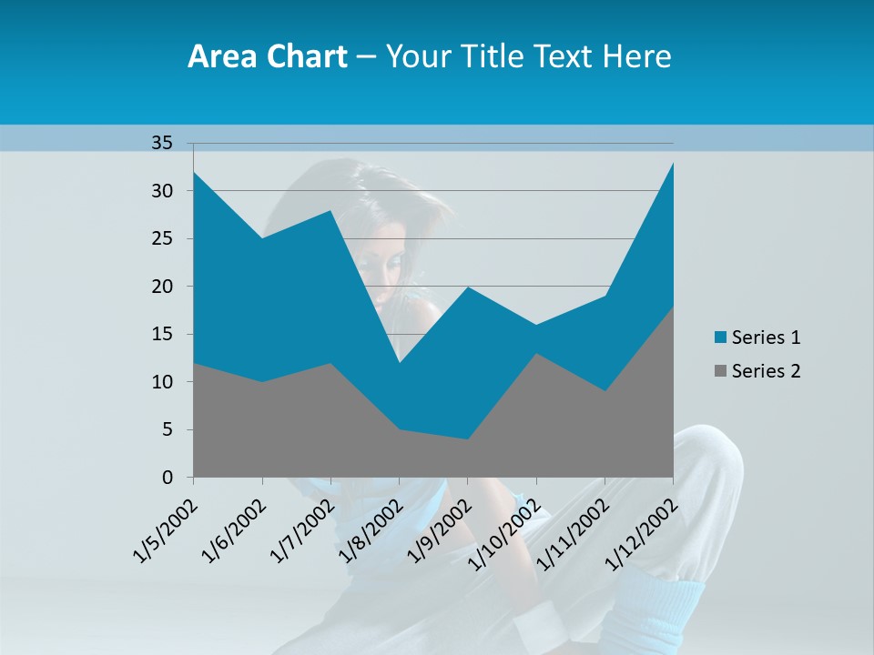 Woman Balance Vertical PowerPoint Template