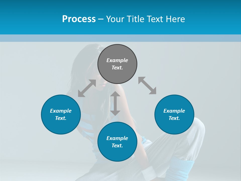 Woman Balance Vertical PowerPoint Template