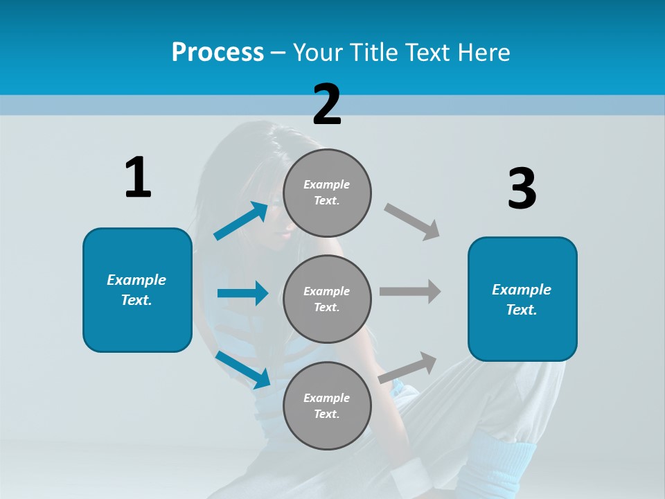 Woman Balance Vertical PowerPoint Template