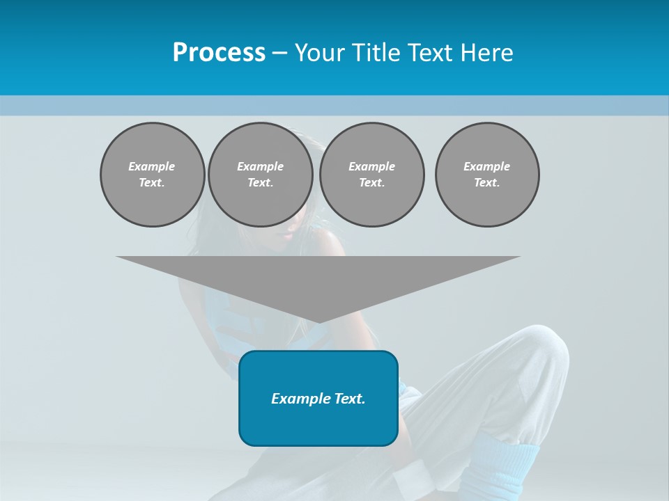 Woman Balance Vertical PowerPoint Template