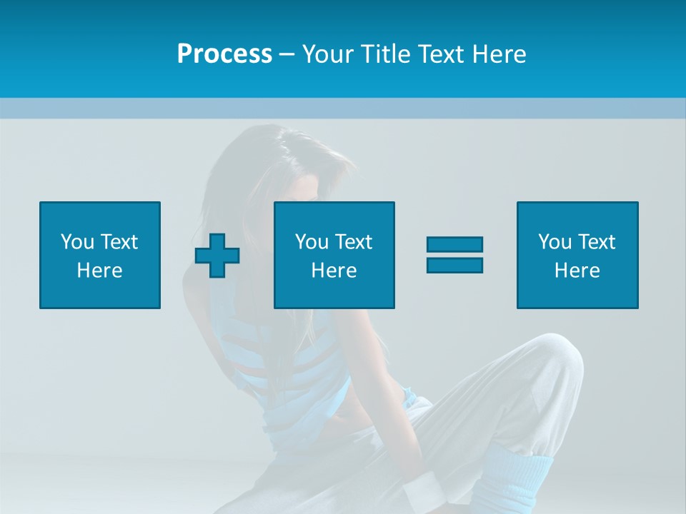 Woman Balance Vertical PowerPoint Template