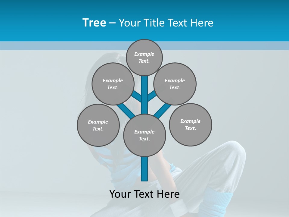 Woman Balance Vertical PowerPoint Template