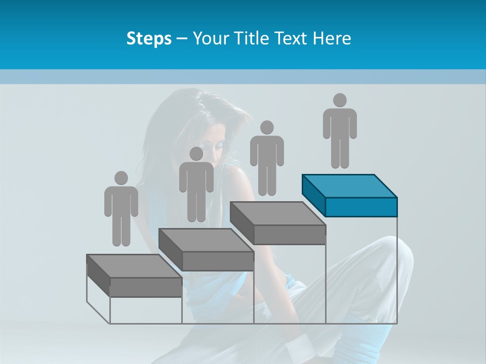 Woman Balance Vertical PowerPoint Template