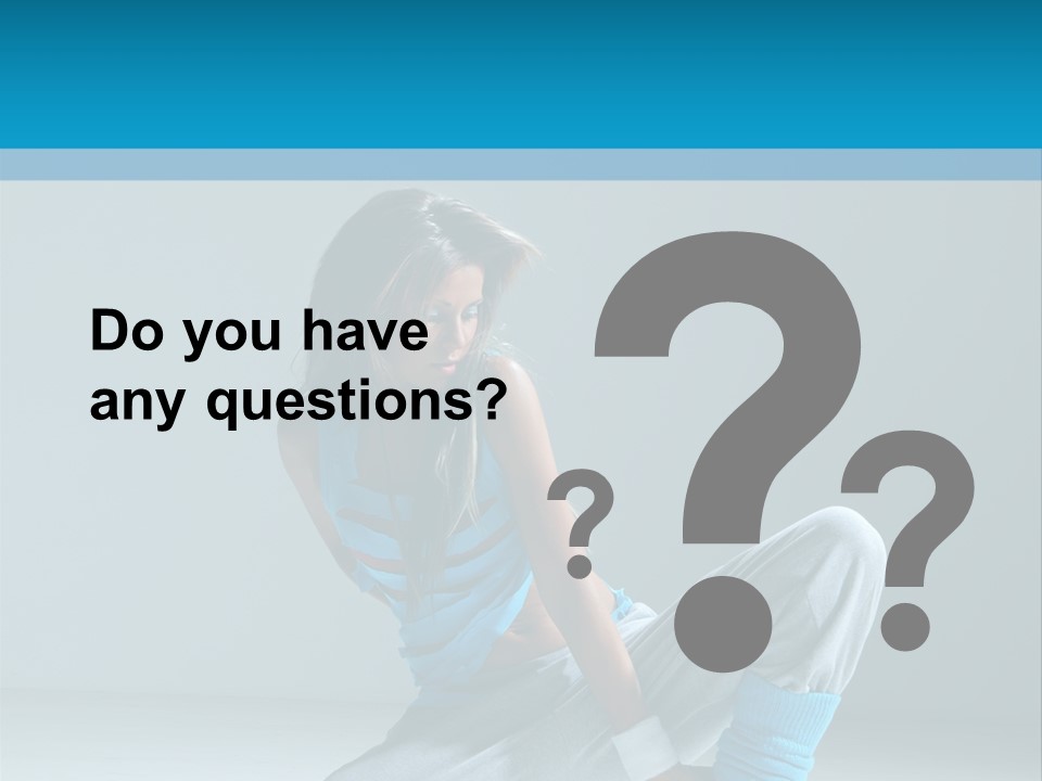 Woman Balance Vertical PowerPoint Template