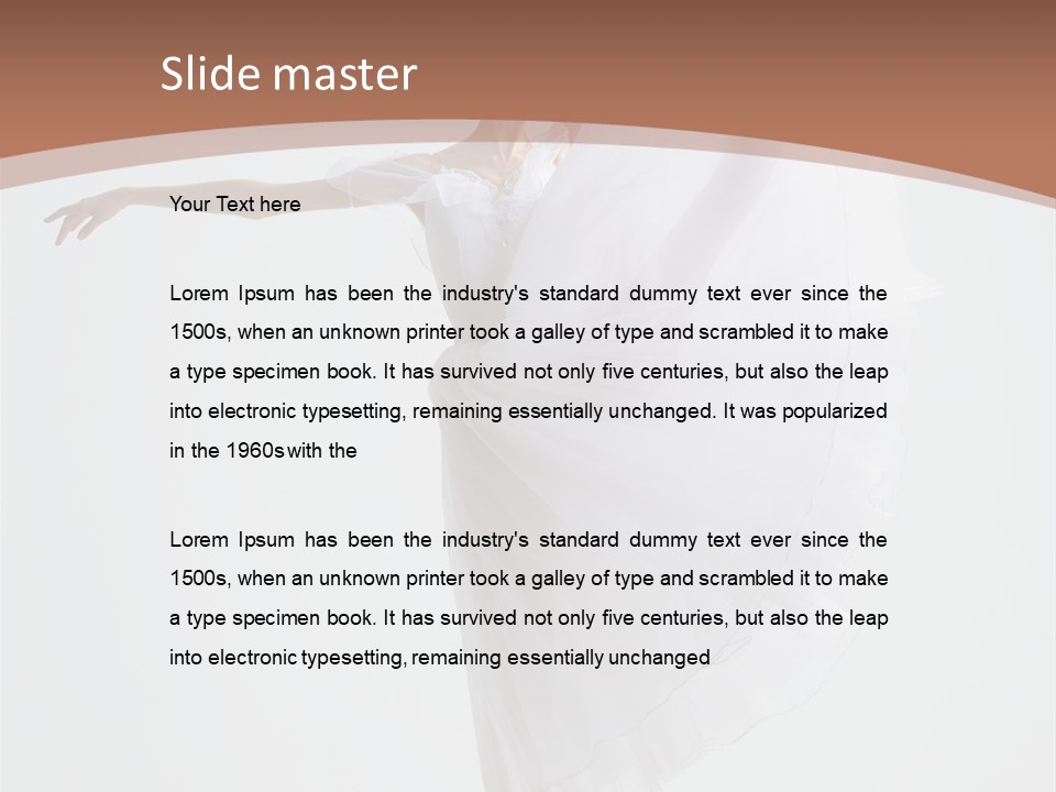 Female Traditional Ballerina PowerPoint Template