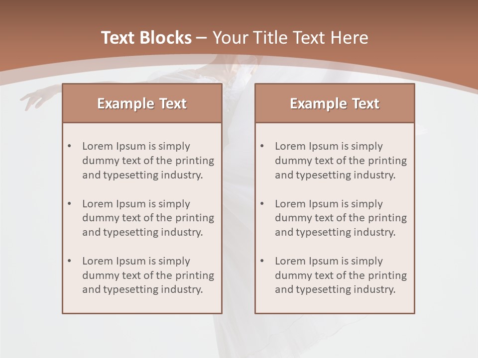 Female Traditional Ballerina PowerPoint Template