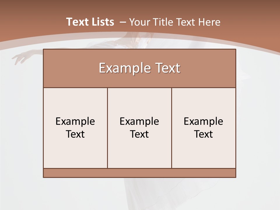 Female Traditional Ballerina PowerPoint Template