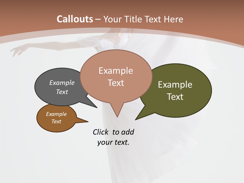 Female Traditional Ballerina PowerPoint Template