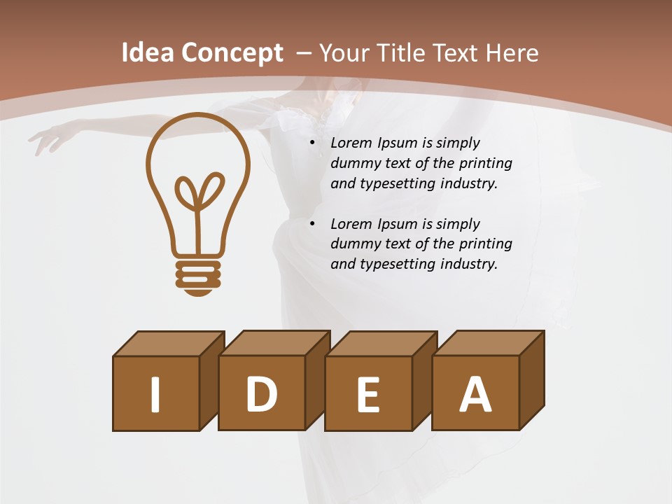 Female Traditional Ballerina PowerPoint Template