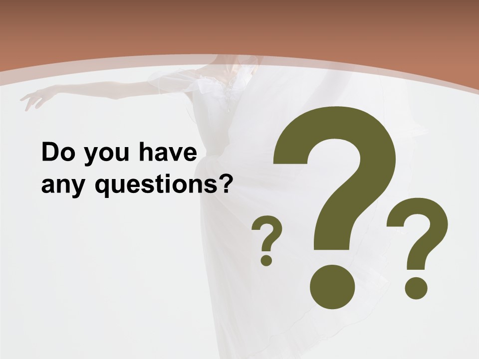 Female Traditional Ballerina PowerPoint Template