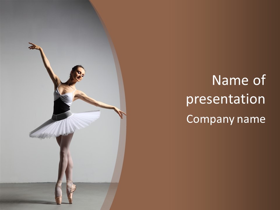 Vertical Traditional Ballet PowerPoint Template