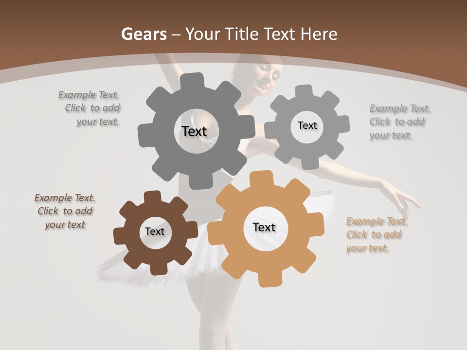 Vertical Traditional Ballet PowerPoint Template