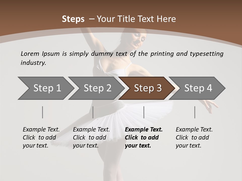 Vertical Traditional Ballet PowerPoint Template