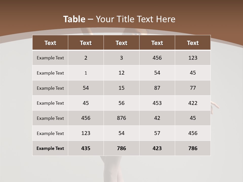 Vertical Traditional Ballet PowerPoint Template