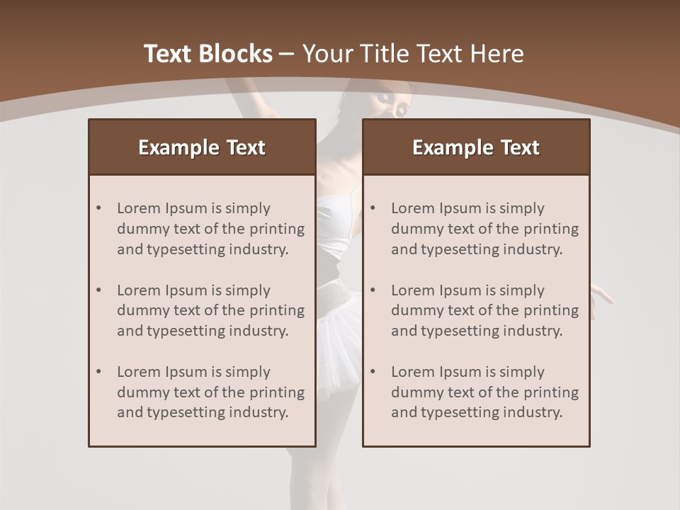 Vertical Traditional Ballet PowerPoint Template