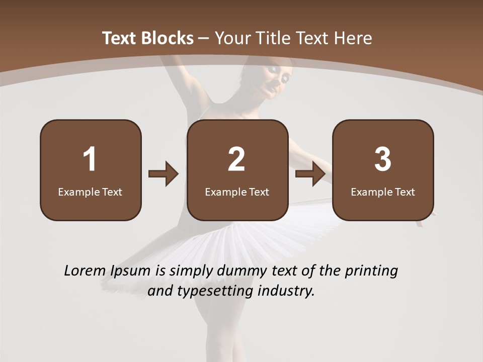 Vertical Traditional Ballet PowerPoint Template