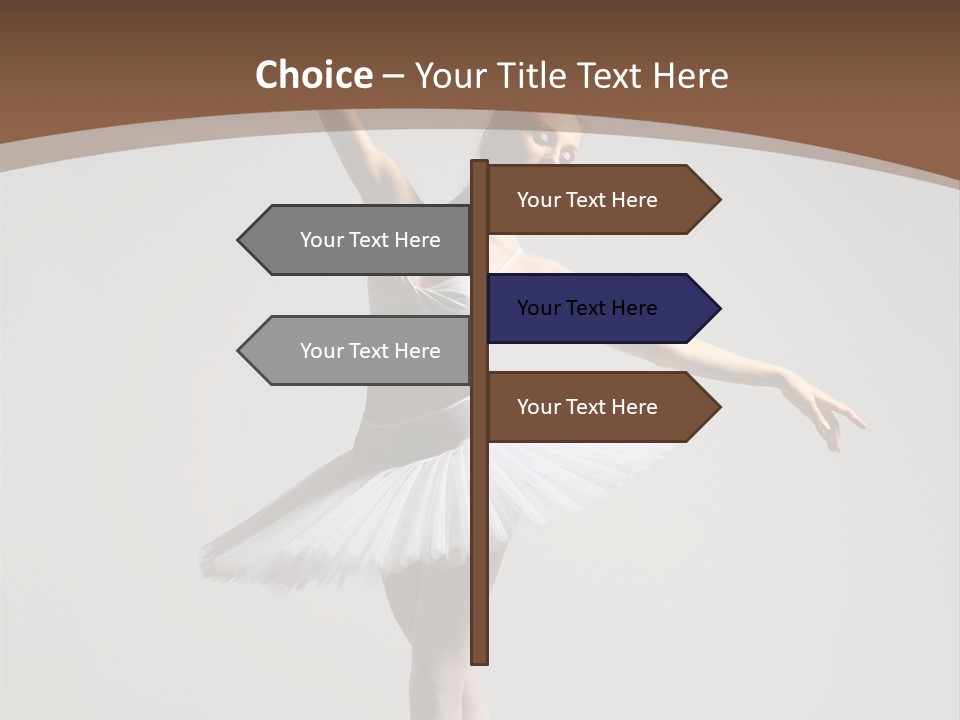 Vertical Traditional Ballet PowerPoint Template