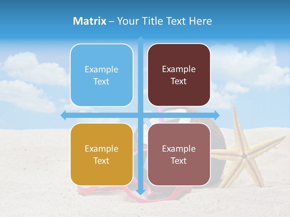 Refreshment Blue Scenic PowerPoint Template