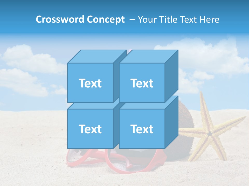 Refreshment Blue Scenic PowerPoint Template