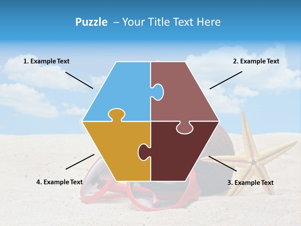 Refreshment Blue Scenic PowerPoint Template