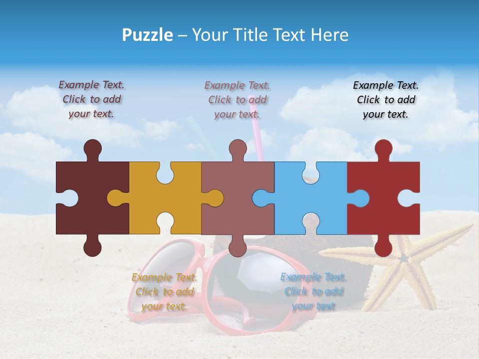 Refreshment Blue Scenic PowerPoint Template