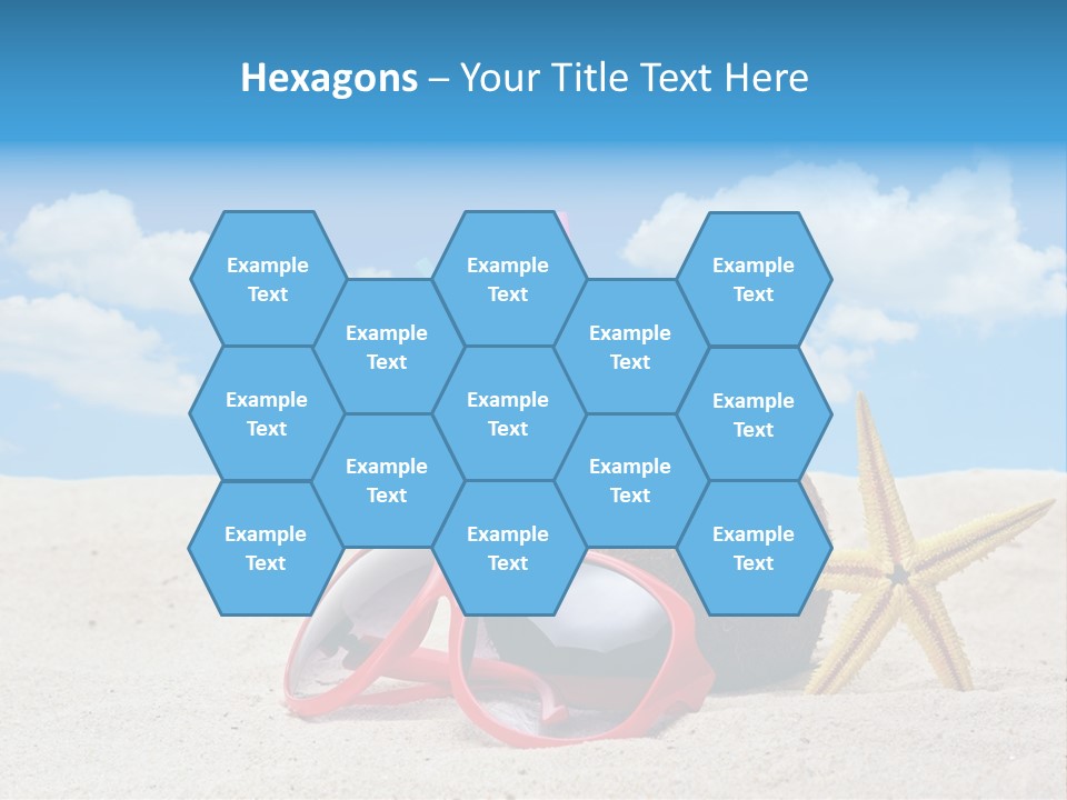 Refreshment Blue Scenic PowerPoint Template