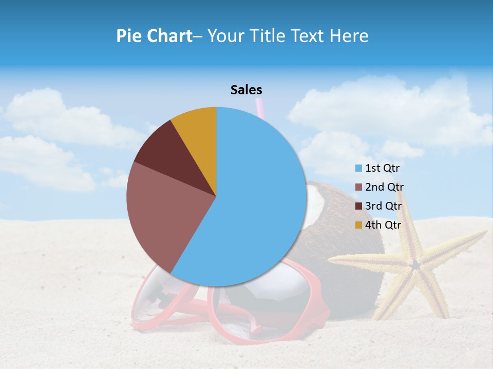 Refreshment Blue Scenic PowerPoint Template