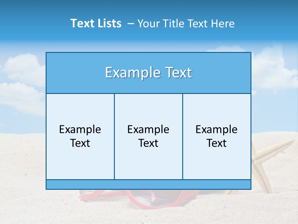 Refreshment Blue Scenic PowerPoint Template