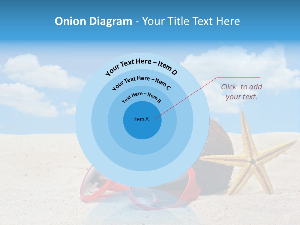 Refreshment Blue Scenic PowerPoint Template