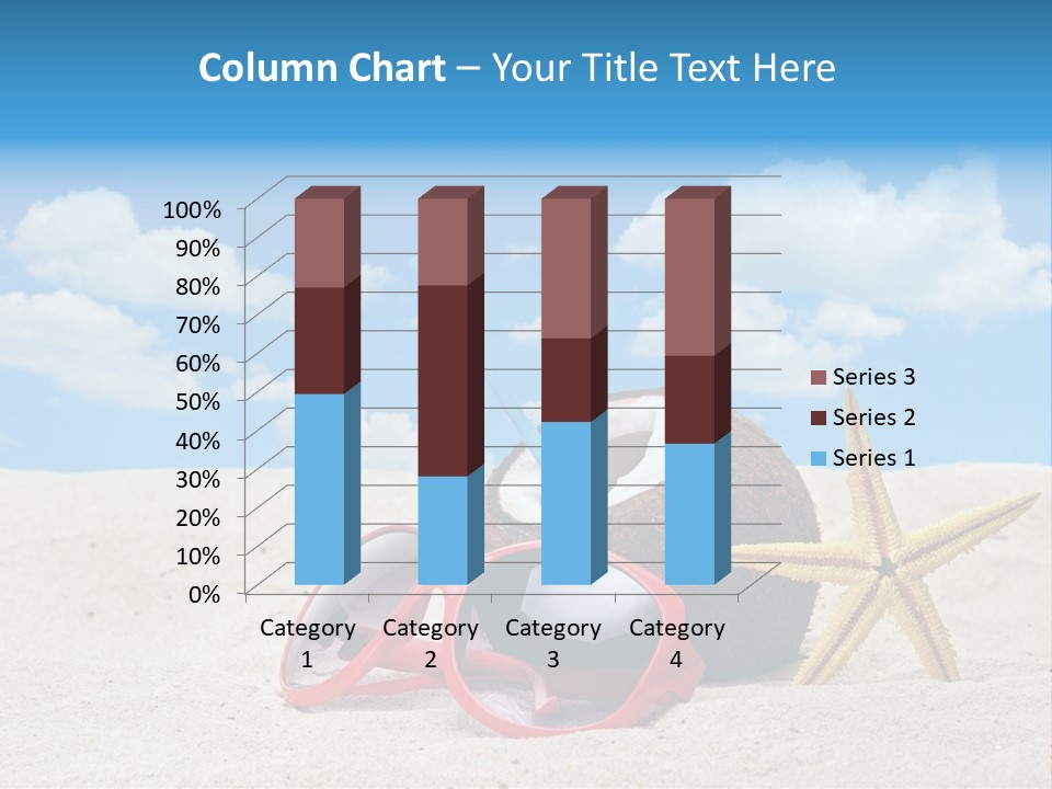 Refreshment Blue Scenic PowerPoint Template