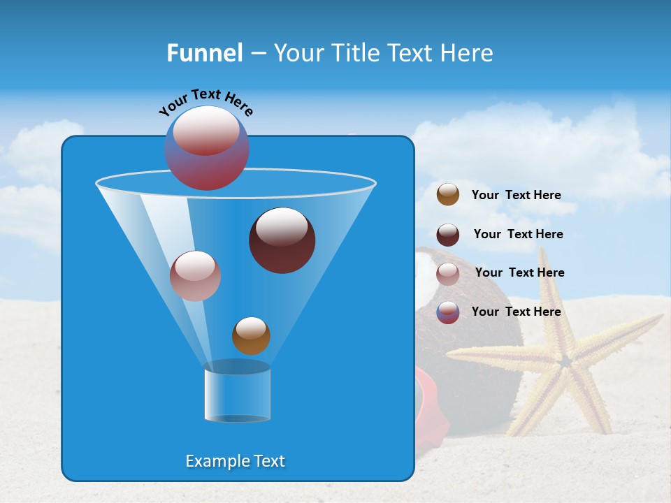 Refreshment Blue Scenic PowerPoint Template